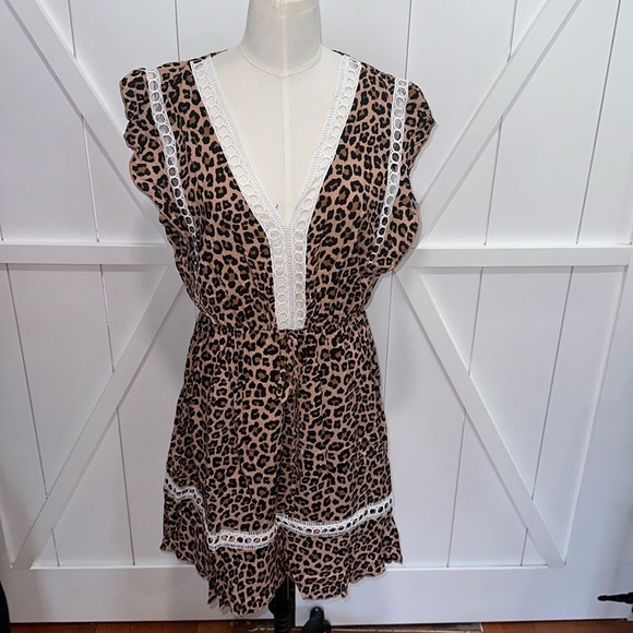 Simplee Cheetah Print Dress - Picture 1 of 3